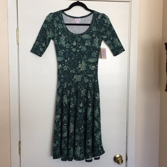 XXS LuLaRoe Nicole Dress H02 25 - Picture 1 of 4